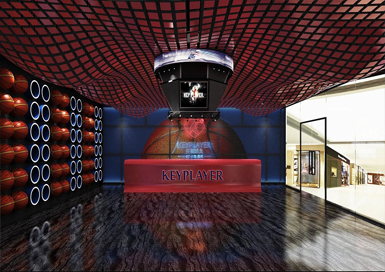 科幻风篮球馆装修设计案例效果图