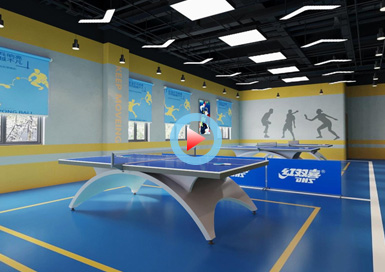 专业乒乓球馆设计全景案例
